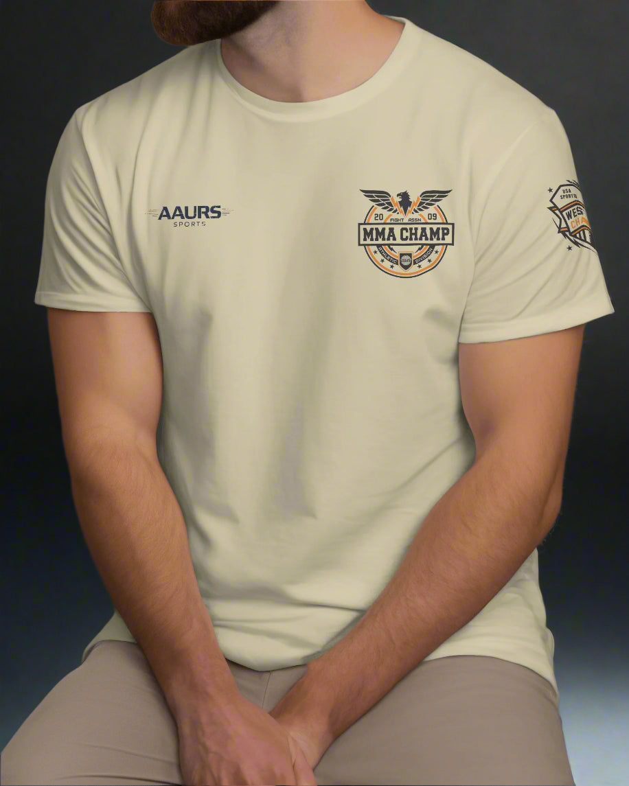 AAURS SPORTS PURE COTTON PRINTED T-SHIRT