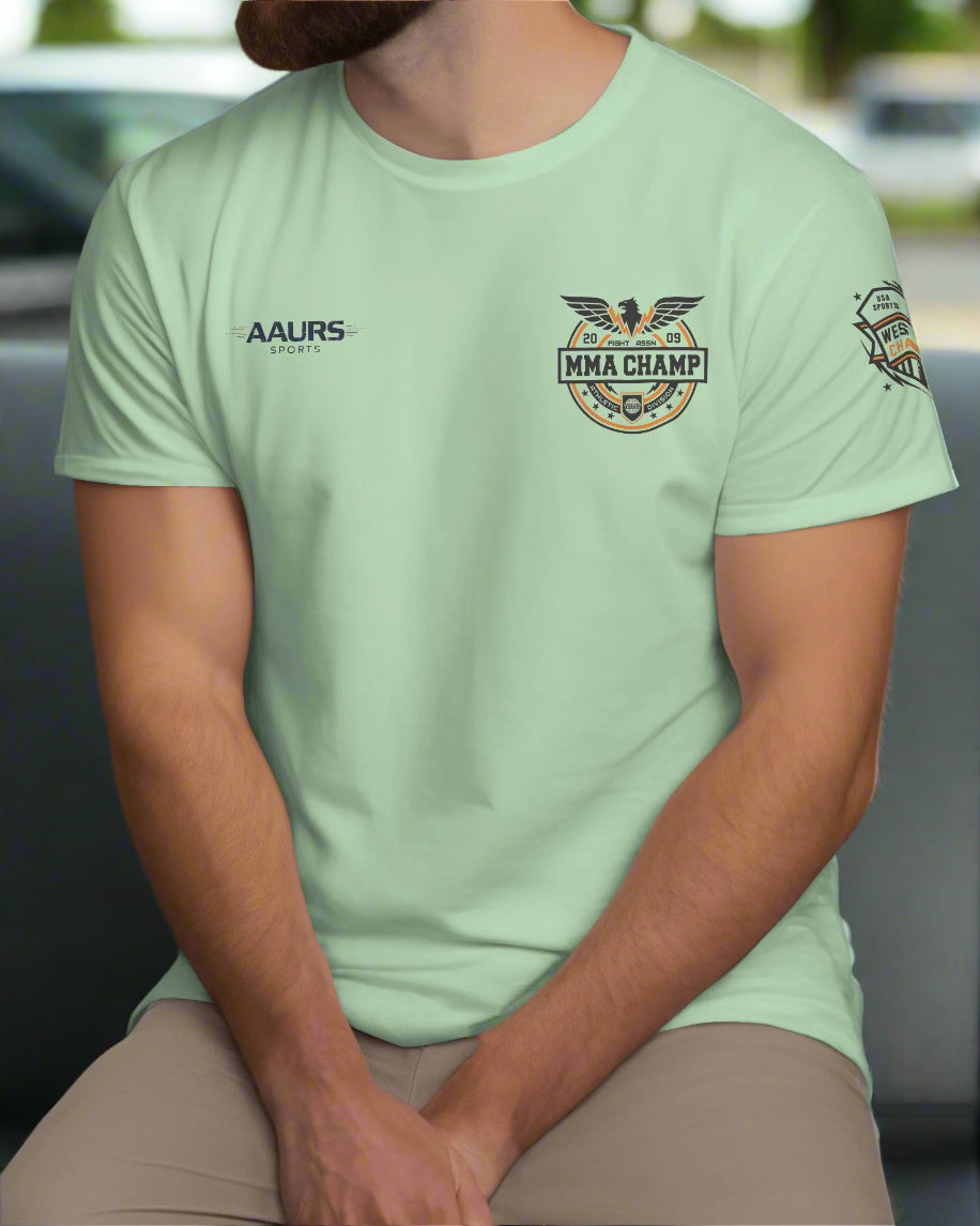 AAURS SPORTS PURE COTTON PRINTED T-SHIRT