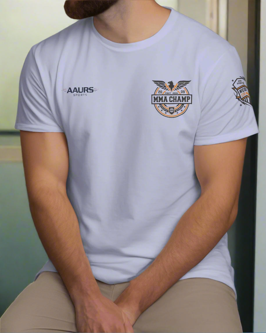 AAURS SPORTS PURE COTTON PRINTED T-SHIRT