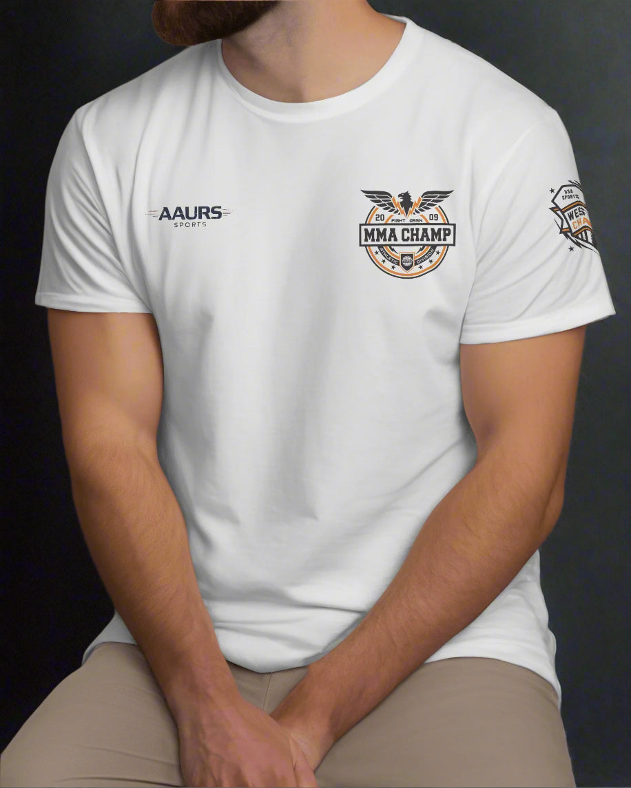 AAURS SPORTS PURE COTTON PRINTED T-SHIRT