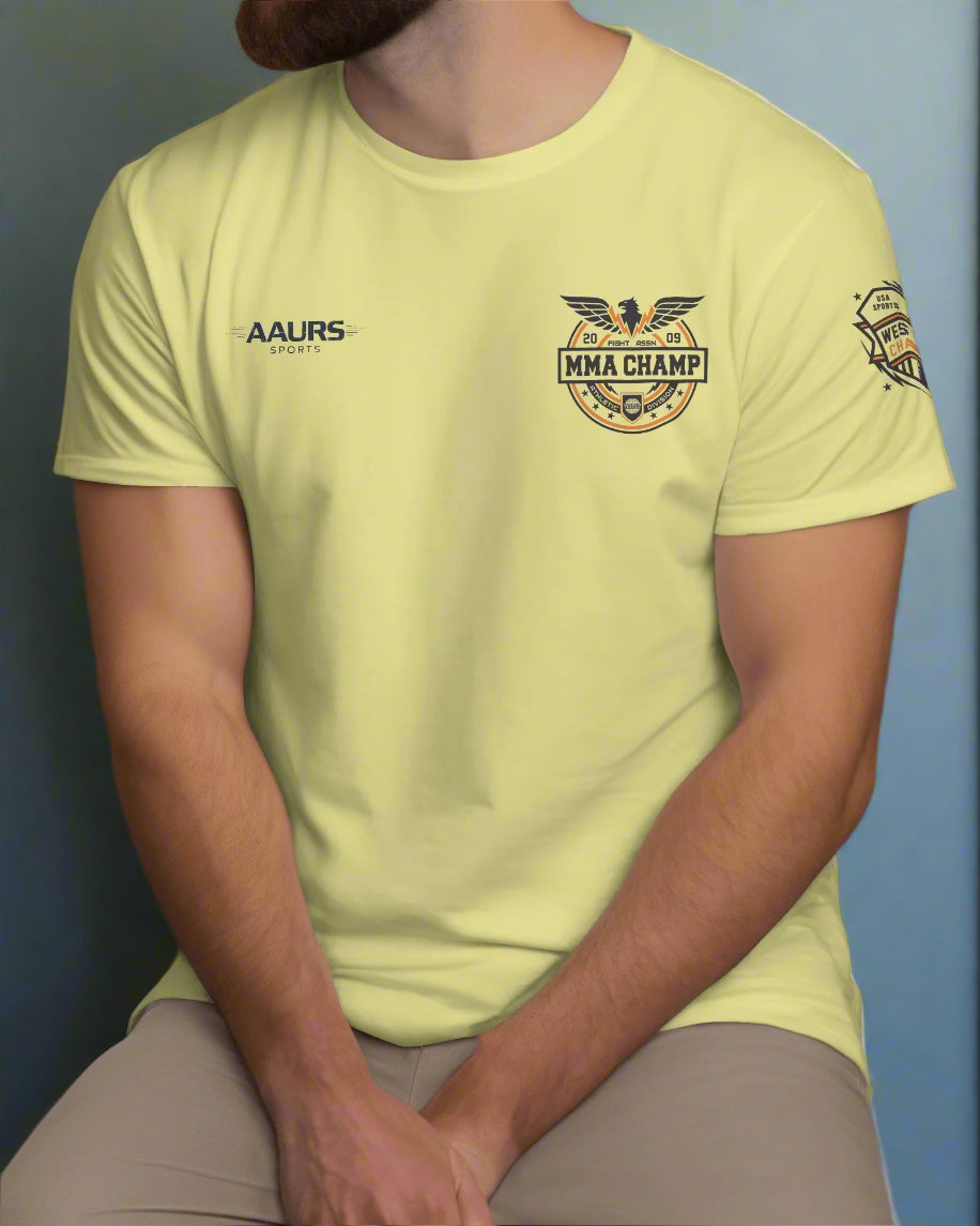 AAURS SPORTS PURE COTTON PRINTED T-SHIRT