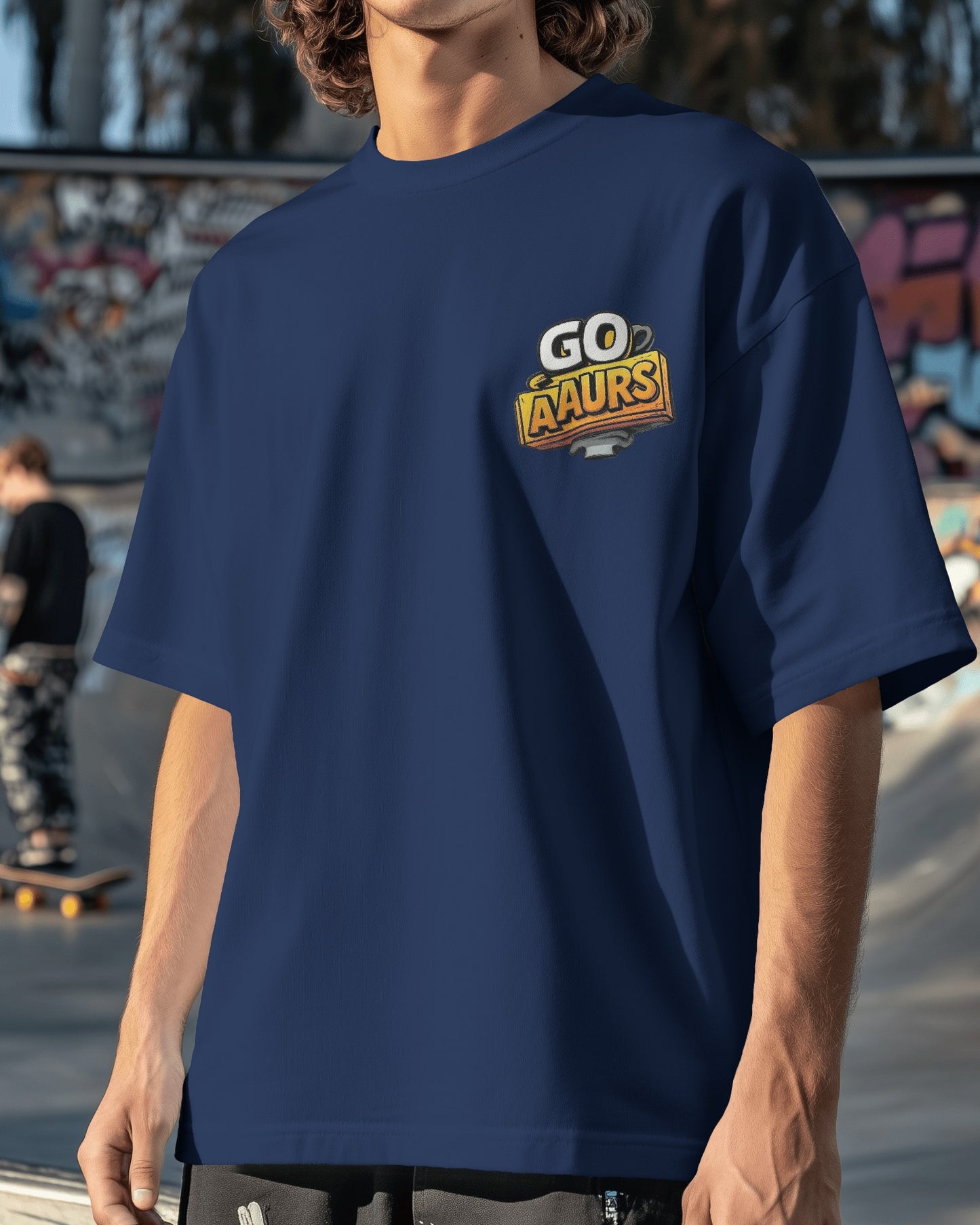 Aaurs Oversized Premium Pure Cotton Printed T-shirt