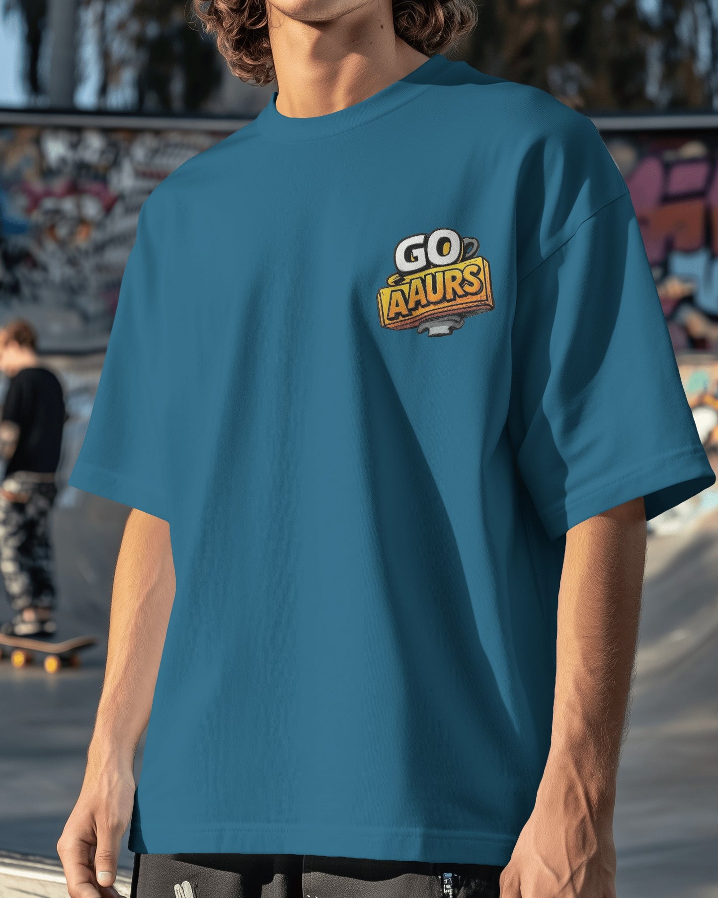 Aaurs Oversized Premium Pure Cotton Printed T-shirt